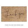 30pcs Natural Kraft Paper Thank You Card Enterprise Store Business Thank You Order Card Wholesale Custom Gift Decoration Card
