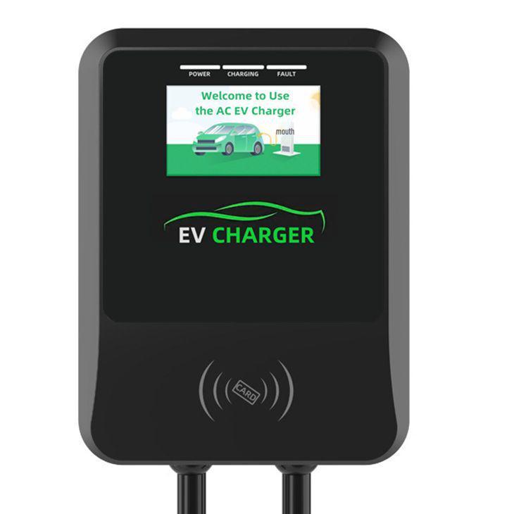 European & American Standard GBT AC Charging Station - Wall-mounted Commercial EV Charger with OCPP