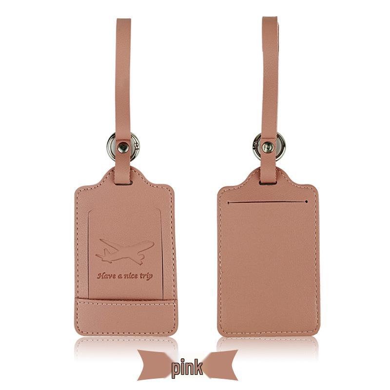 Customizable PU Leather Luggage Tag with Corporate Logo