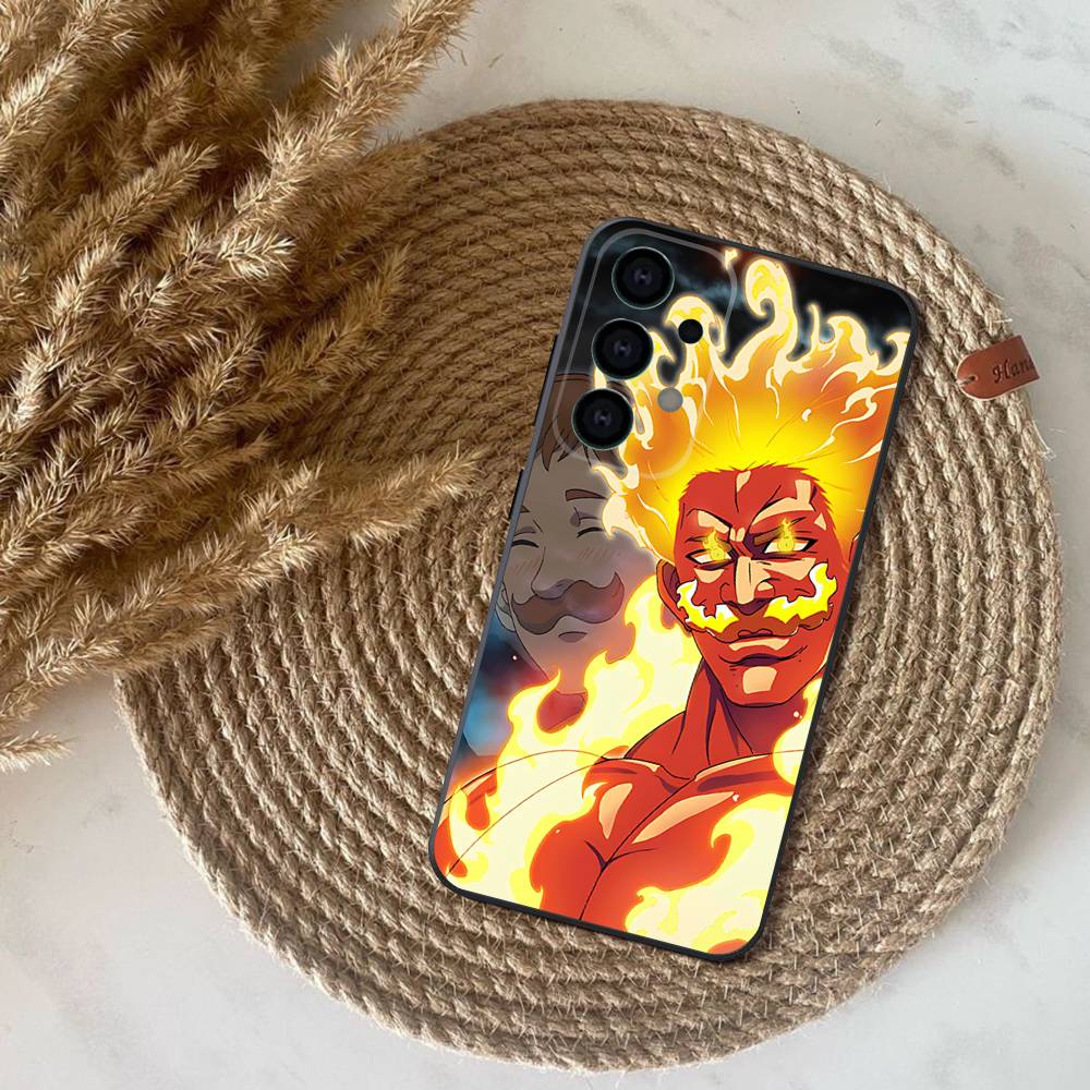 E-Escanor Seven Deadly Sins Phone Case for Samsung S24 S22 S25 Ultra S9 S20 FE S23 Plus S10 S21 Shockproof Funda Cover