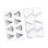 Heat Resistant Cheese Shape Silicone Mold 8 Cavity French Pastry Mold Creative Baking Mold  Pudding
