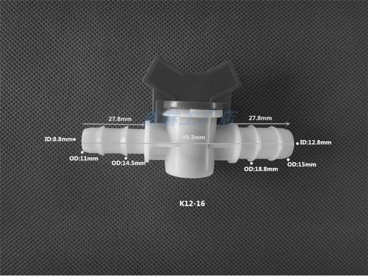 Plastic Quick-Connect Hose Ball Valve with Reducer and Flow Control