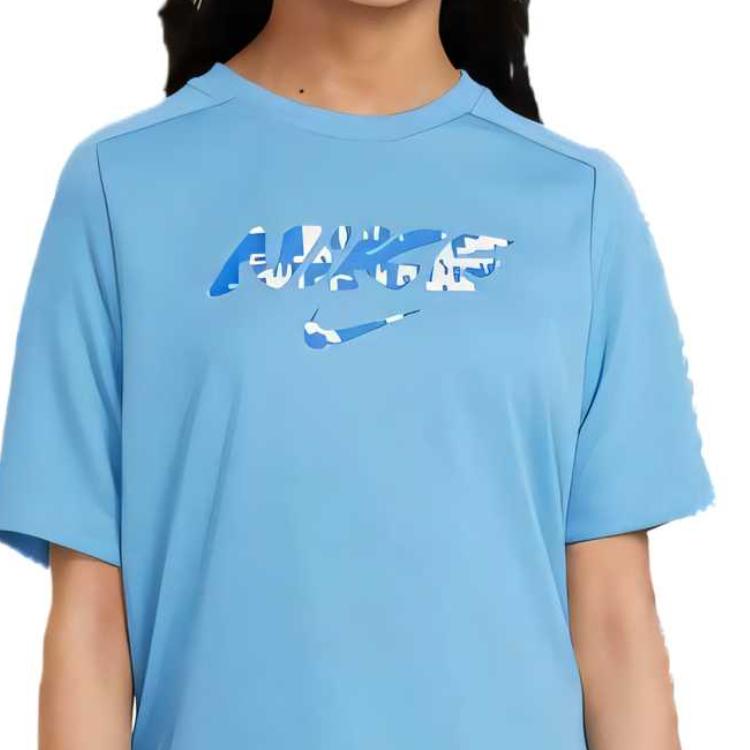 Nike Grade School T Shirts Crew Neck Moderate HJ4454-489