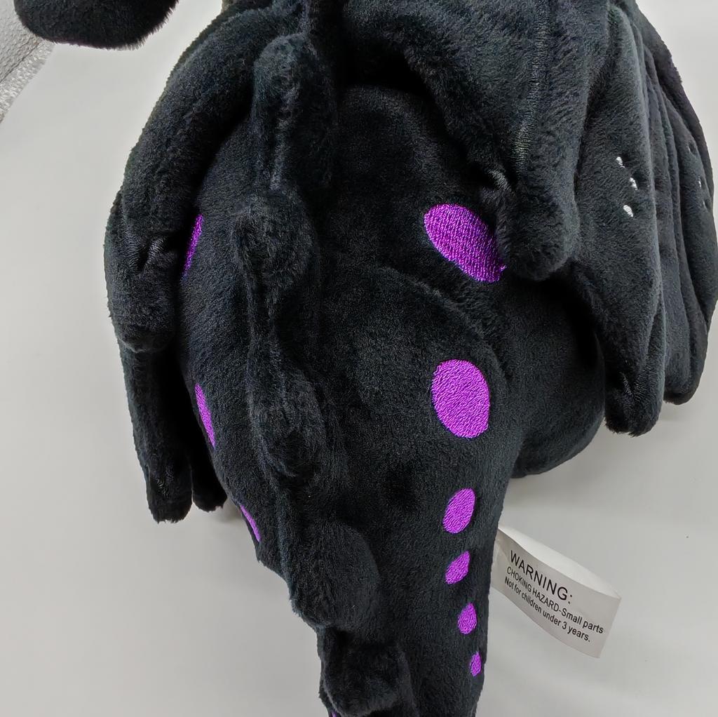 Wings Of Fire Plush Toys Dragon Soft Stuffed Animal Cool Black Big Eyes Special Gift For Kids Boys And Girls Or Room Decoration