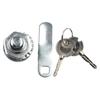 Cam Lock Padlock Door Lock Lock Cylinder With Cover With 2 Keys Drawer Cupboard For Security Door Aluminum Alloy
