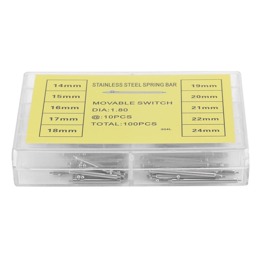 Klockarmband Fjäderstift Armband Länkstift Stål Urmakare Klockreparationsverktygssatser1.8