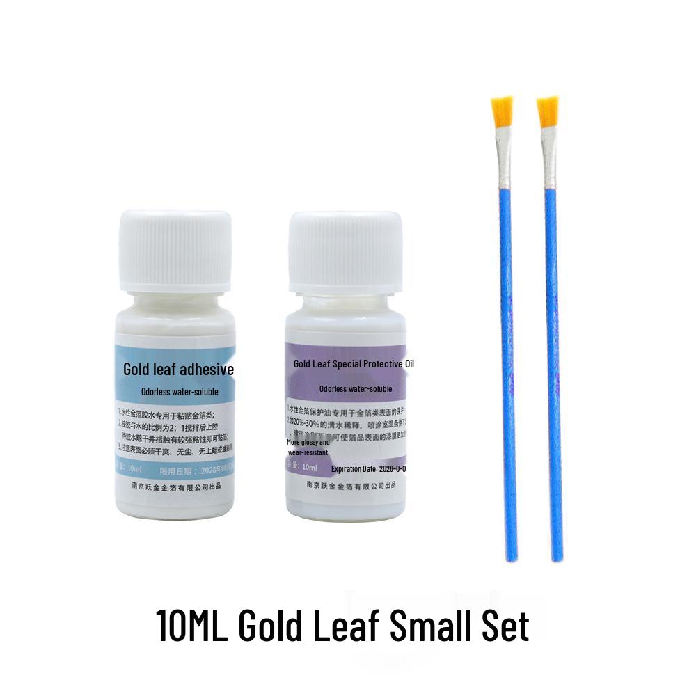 

Экологичный клей на водной основе и защитный лак для золочения, 10 мл - Идеально для начинающих