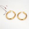 Bten Big Earrings New Arrival Modish Fashionable For Women Gold Tone Color Hoop Earrings Jewelry Round Large Size Hoop EarringsTrendy Jewelry
