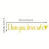 Universal Auto Car Sticker Non Fading Fashion Waterproof Letters  I Love You Racing Stickers Rear View Mirror Decor Decal