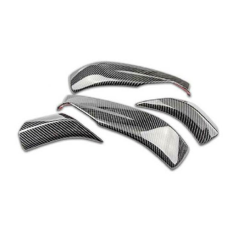 Carbon Fiber ABS Exterior Rear View Mirror Strip Trim For Cadillac XT4 2019-2022