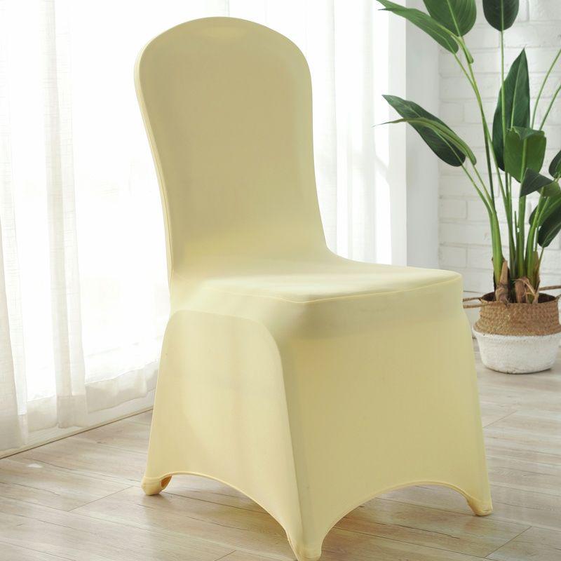 Universal Stretch Chair Cover - Solid Color, Thickened for Hotel, Restaurant, Wedding, Banquet