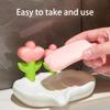 Plastic Flower Soap Box Creative Decor Soap Dish Self Draining Non-slip Soap Holder Cute Storage Soap Rack Bathroom Accessories