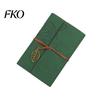 Unique Strap Pendant Notebook Vintage Faux Leather Journal, A5 A6 A7 6 Ring Loose-Leaf Metal Leaf Bookmark with Retro for Writing, Sketching,