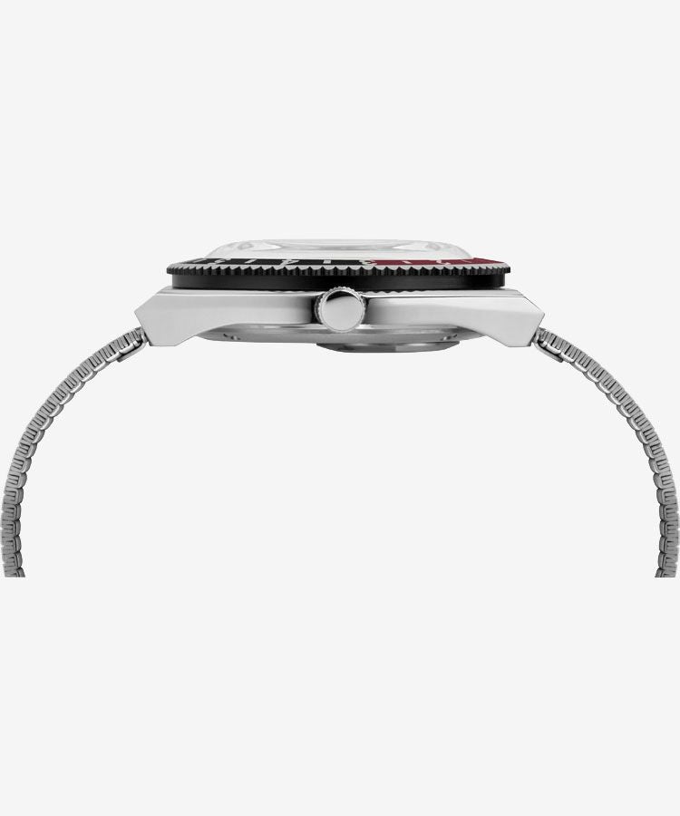 TIMEX TW2U61300 Q Timex Black Red Quartz Watch Stainless Steel Japan Authentic
