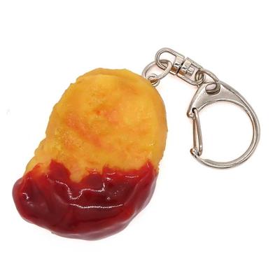 Stomach Will Rumble Every Time You Look At Chicken Nugget Food Sample Keychain Cute Funny Souvenir Gift 155OK [Coconut Accessories] Your It