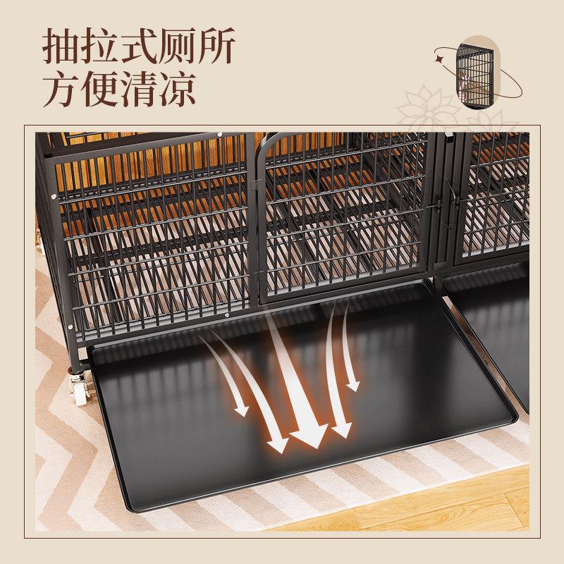 Dog Breeding Cage Large Medium Small Dog Crate With Partition Toilet Tray Pet Shop Maternity Cage Multifunctional Cage