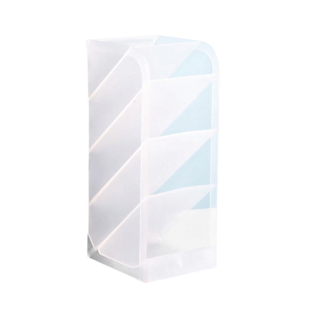 Plastic Material Plastic Pen Holder Oblique Insertion Type Desktop Organizer  Students