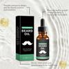 Huile de soin pour barbe pour hommes, solution de soin capillaire nettoyante, nourrissante, hydratante, réparatrice et lissante en douceur 30 ml