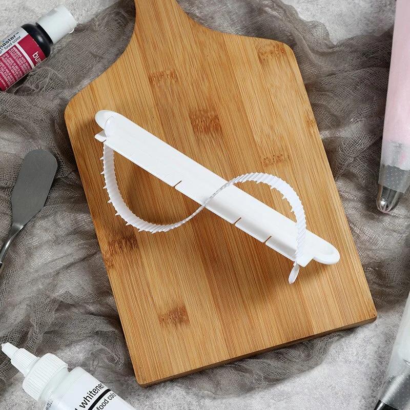 Cake Curved Flower Arranging Aid Fondant Edge Marker Cream Decorating DIY Bakeware Tableware Kitchen Tool