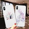 Bellissima Custodia a Fiori Per iPhone 13 12 11 Pro Max XS Max XR X 7 8 6 Plus 5 5S SE 2020 12 Mini Opaca Morbida TPU Trasparente