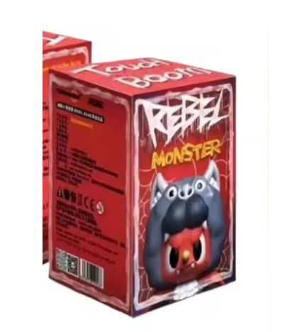 

Rebel Bear Monster Series Flocked Dark Horror Style Collectible Figures Desktop Ornament Decoration Present For Plaything Collectors