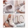 Kitchen Sink Faucet Mat Foldable Silicone Sink Splash Guard 6 Degrees Slope Bathroom Kitchen Countertop Water Draining Mat with Button