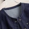 Silkpercy Women's Korean Style Washed Denim Vest