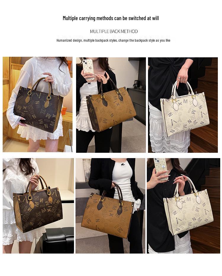 2025 Trendige Monogramm-Tragetasche mit großem Fassungsvermögen - Perfektes Geschenk für Mädchen