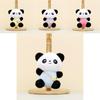 Cute Panda Plush Key Holder Soft Toy Adorable Bag Charm For Couples And Gifts