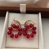 Exquisite And Elegant, Colorful Crystal Beaded Earrings, Earrings, Retro Niche Light Luxury, Daily Commuting Versatile Earrings.