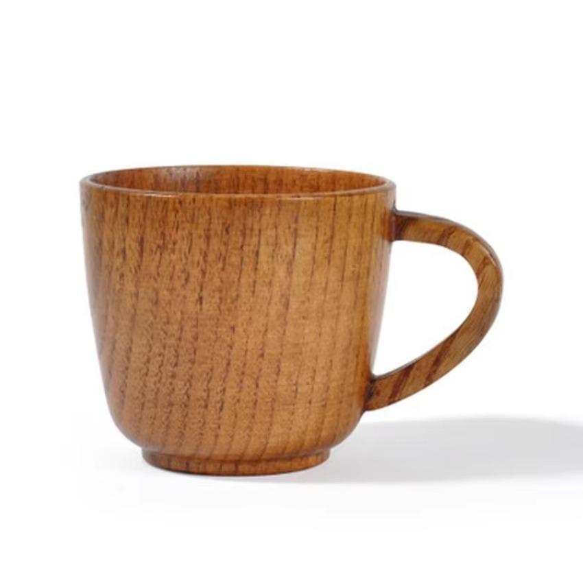 1 Pcs Wooden Big Belly Cups Handmade Natural Spruce Wood Beer Tea Coffee Milk Water Cup Kitchen Bar Drinkware