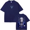 2026 Sommer Spiel Devil May Cry Vergil Doppelseitiger Druck Grafik T-Shirt Y2K Herren Damen Gothic Rundes T-Shirt Retro Vintage Grafik Übergroßes T-Shirt
