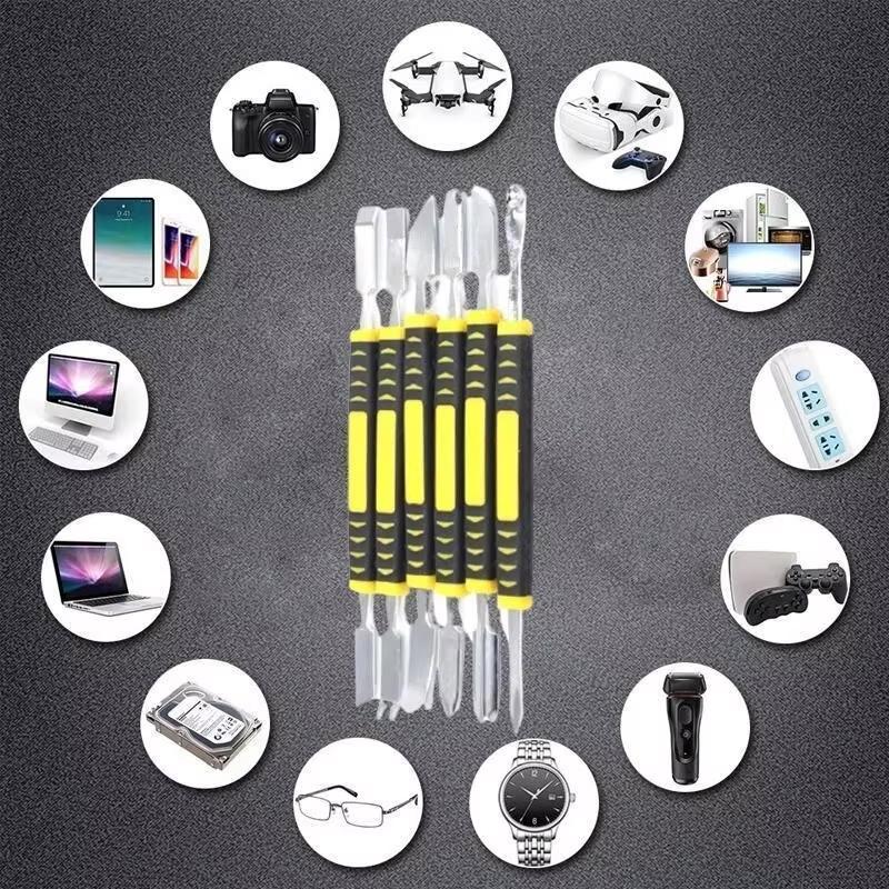 6 STÜCKE metall brecheisen aufbrechen reparatur kit handy notebook doppelkopf metall stecker haushalts handwerkzeug-set