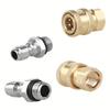 High Pressure Water Gun Quick Plug Live Connection 1/4 Fast Connector M14*1.5 High Pressure Spray Head Foam Pot Accessories