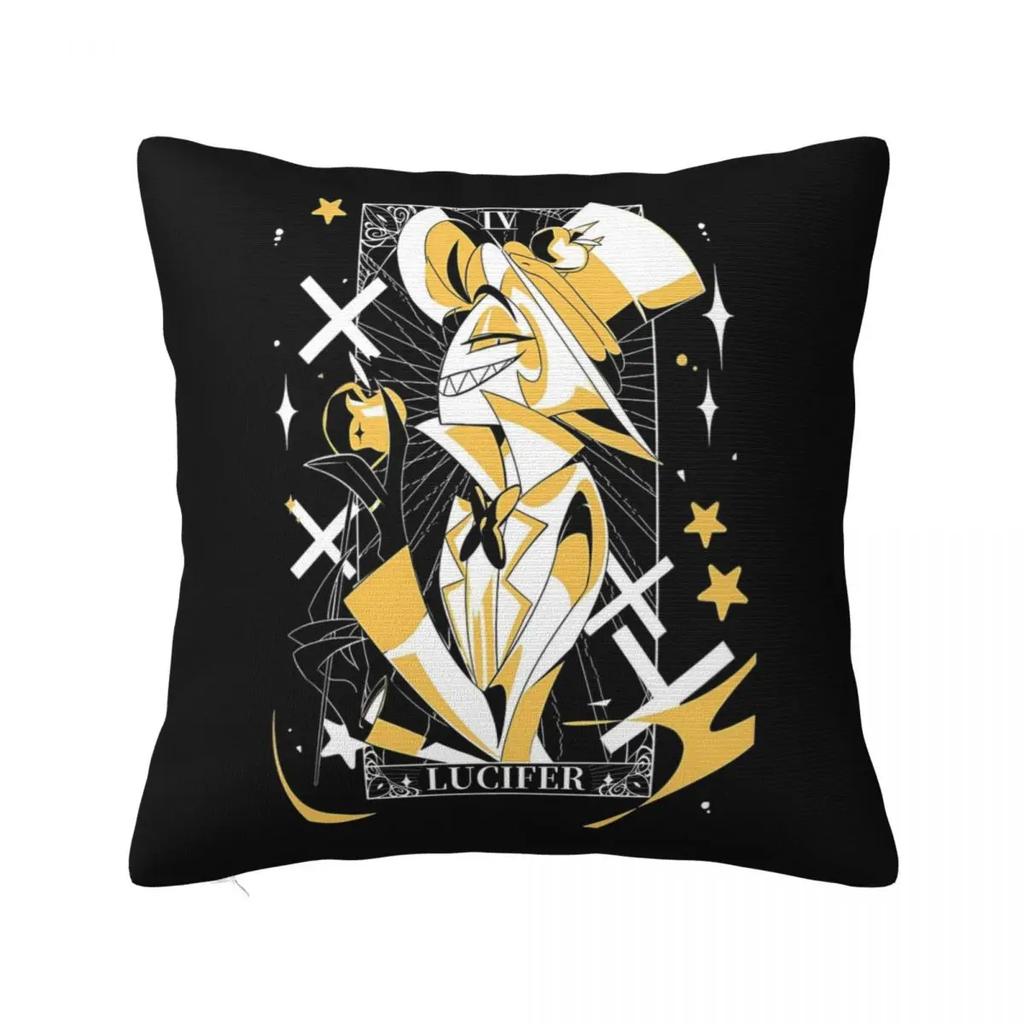 Lucifer Morningstar Hazbins Hotels Pillowcase Double-sided Printing Fabric Cushion Cover Decor Pillow Case Cover Home 4040cm