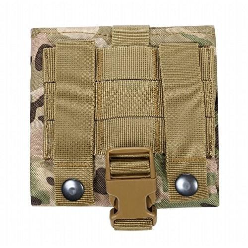 MOLLE Roll-Up Dump Pouch, 600D Reinforced Nylon, Foldable with Belt Loop (Multicam)