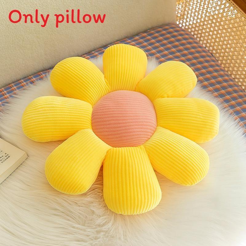 Multi Colored Daisies Flower Shapes Pillows Cushion For Home Office And Bedside Use