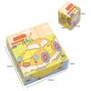 Children's 9-Piece Wooden 3D Puzzle Blocks - Six-Sided Painted Creative Toy for Kindergarten 