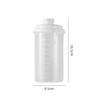 Transparent Laundry Detergent Dispenser Bottle with Measuring Cup Sealed Detergent Powder Tank Multipurpose