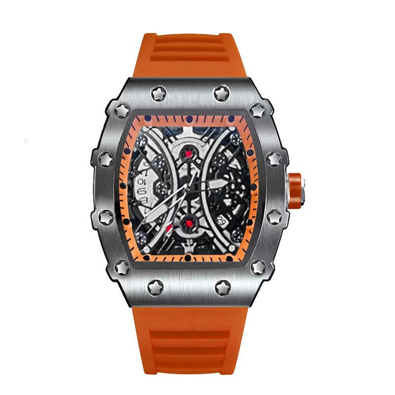 ZIDO Casual Men's Barrel Quartz Skeleton Watch - Luminous & Waterproof