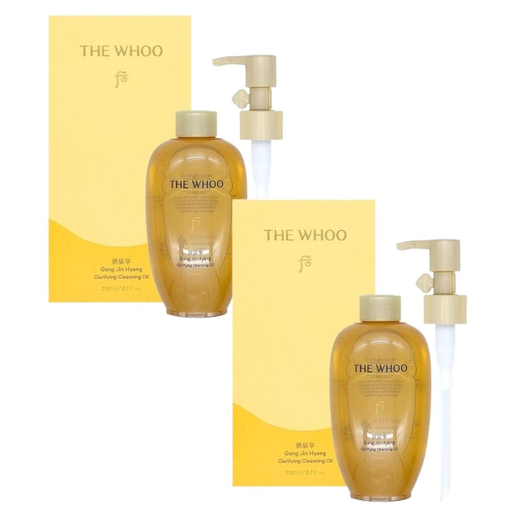 The History of Whoo Gongjinhyang Clarifying Cleansing Oil 200ml | Korean Herbal Deep Cleansing & Makeup Remover