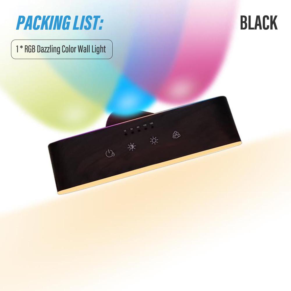 1PC Smart Wall Sconce USB Rechargeable Remote Control Ambient Light RGB and White Dimmable Lighting Night Lights