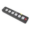 6 Gang Slim Switch Panel 4 Lighting Modes Automatic Dimmable Backlight Multifunction Switch Panel for Truck Boat