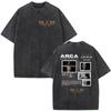 Rapper Arcangel La 8va Maravilla Album 2026 Vintage Washed T Shirts Men's Hip Hop Gothic Fashion Short Sleeve T-shirt Streetwear
