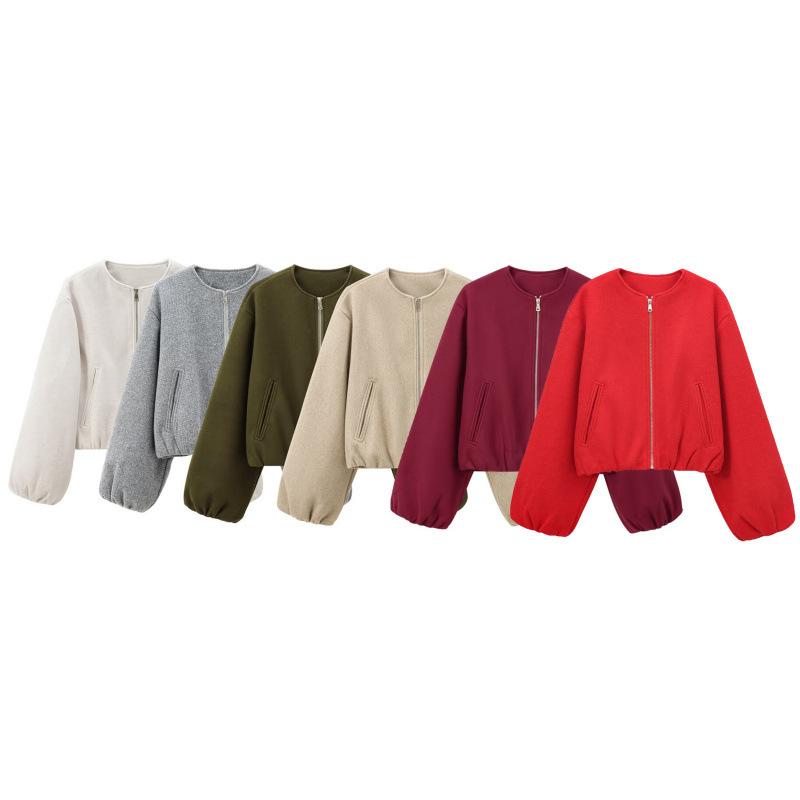 Women's Short Zip Up Hooded Jacket In Multiple Colors