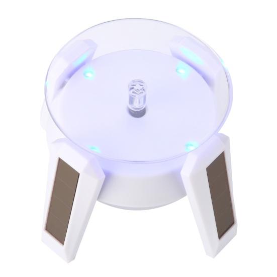 Airship UFO Rotating Display Stand 360 Degrees Solar Dual Use Automatic Turntable for Showcase