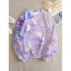 Butterfly Women Round-neck Sweatshirt Streetwear Autumn New Sweatshirts Oversized Pullovers Tops Woman Clothing