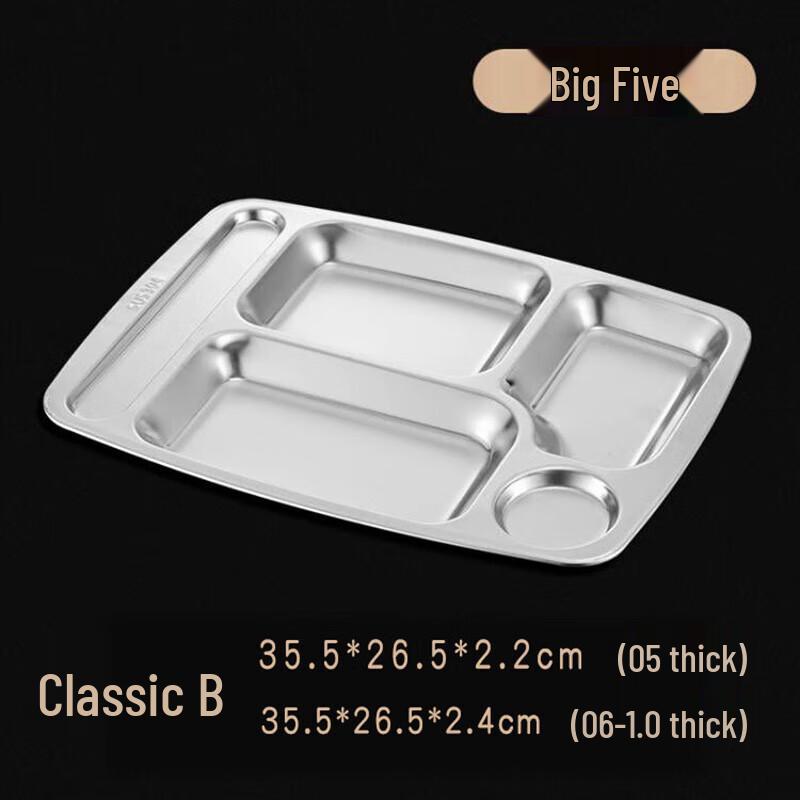 

Pure Forest 304 Stainless Steel Divided Meal Plate 1