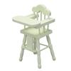 Simulation Stool Convenient to Store Simulated Wood Dollhouse High Chair Model for 1/12 Doll House