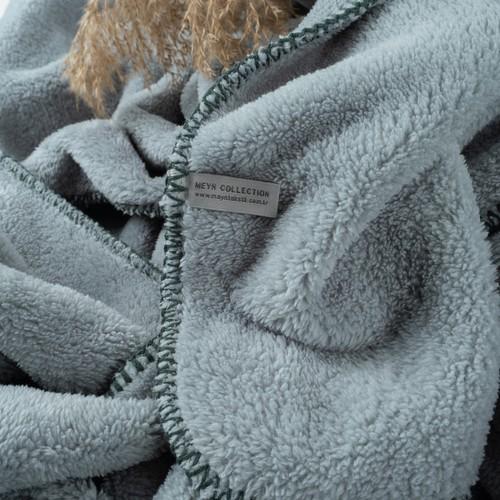 Collezione Meyn 185 x 220 Coperta Wellsoft extra morbida con texture menta
